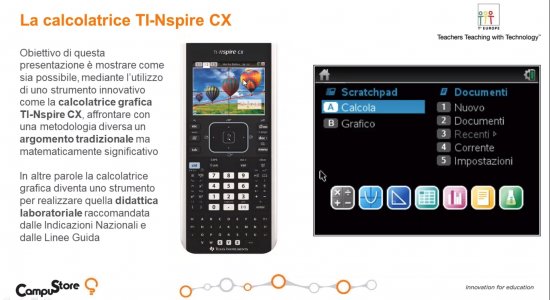 La calcolatrice grafica TI-Nspire™ CX come strumento innovativo per la matematica