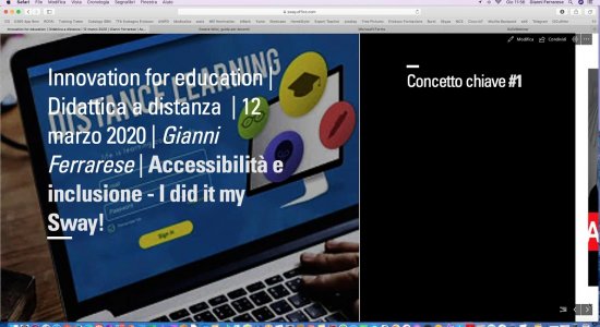 Didattica a distanza, accessibilità e inclusione: I did it my Sway!