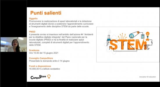 Spazi laboratoriali e strumenti digitali per le STEM